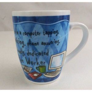 History & Heraldry Fine Porcelain "Office Worker"  4.18" Coffee Cup Mug